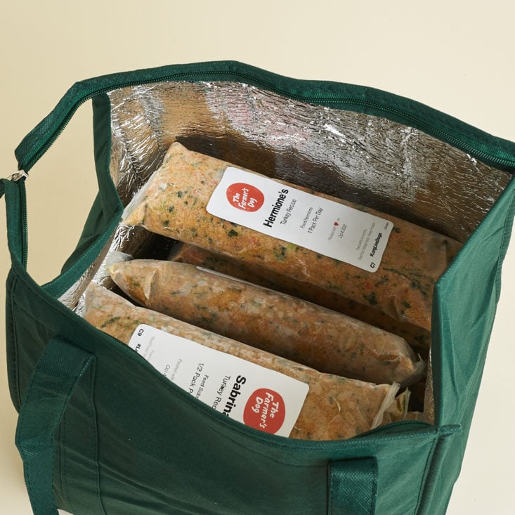 The Farmer's dog foods in a bag