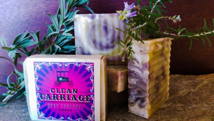 clean carriage lavender soap