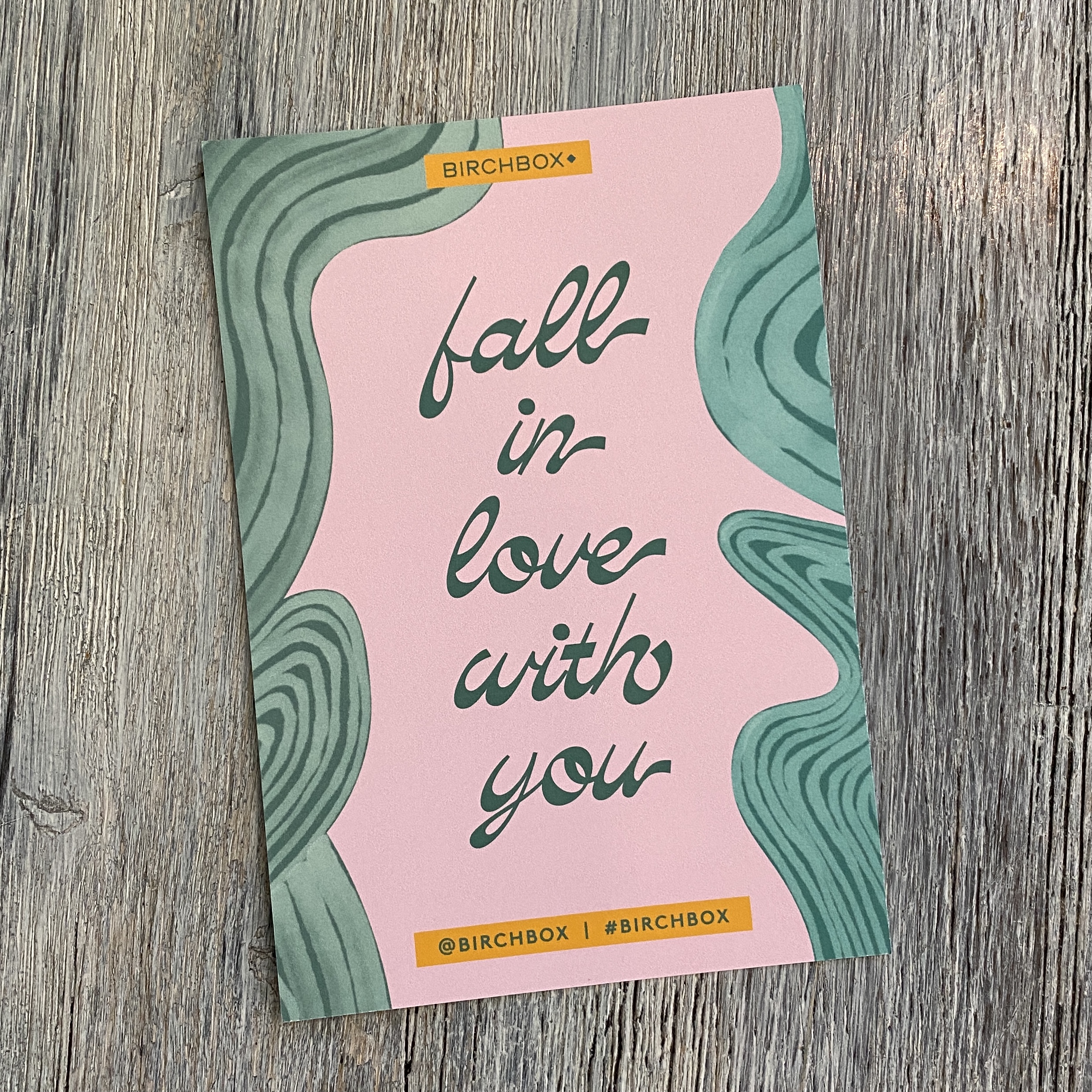 Front of Card for Birchbox October 2021