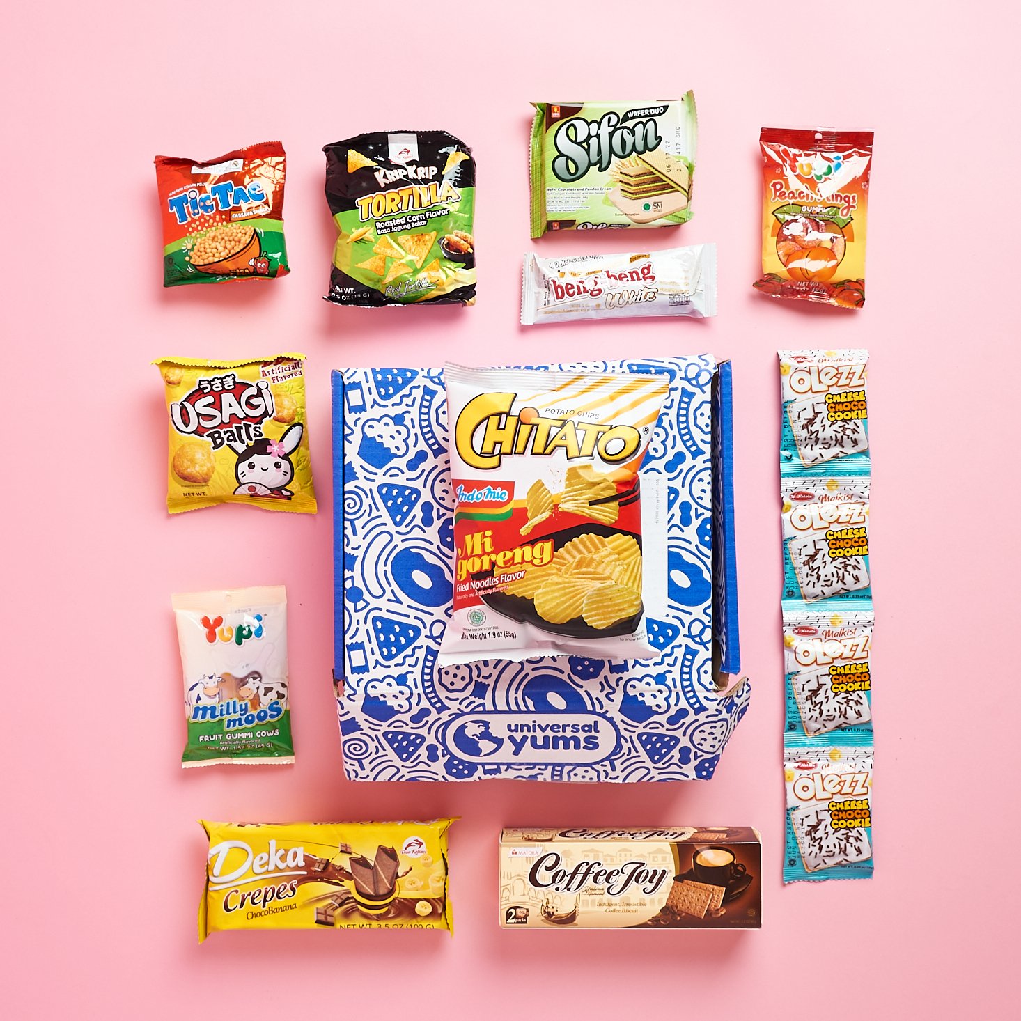 Universal Yums  Subscription Box with Snacks from Around the World