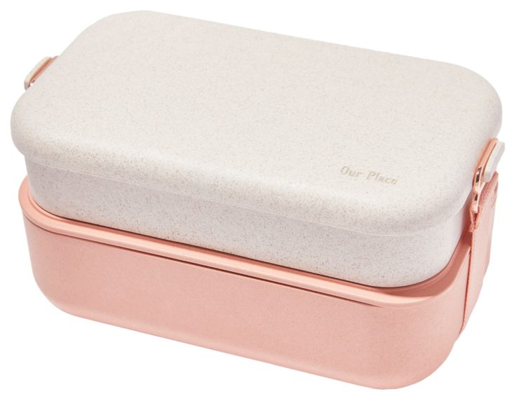 photo of pink lunch box