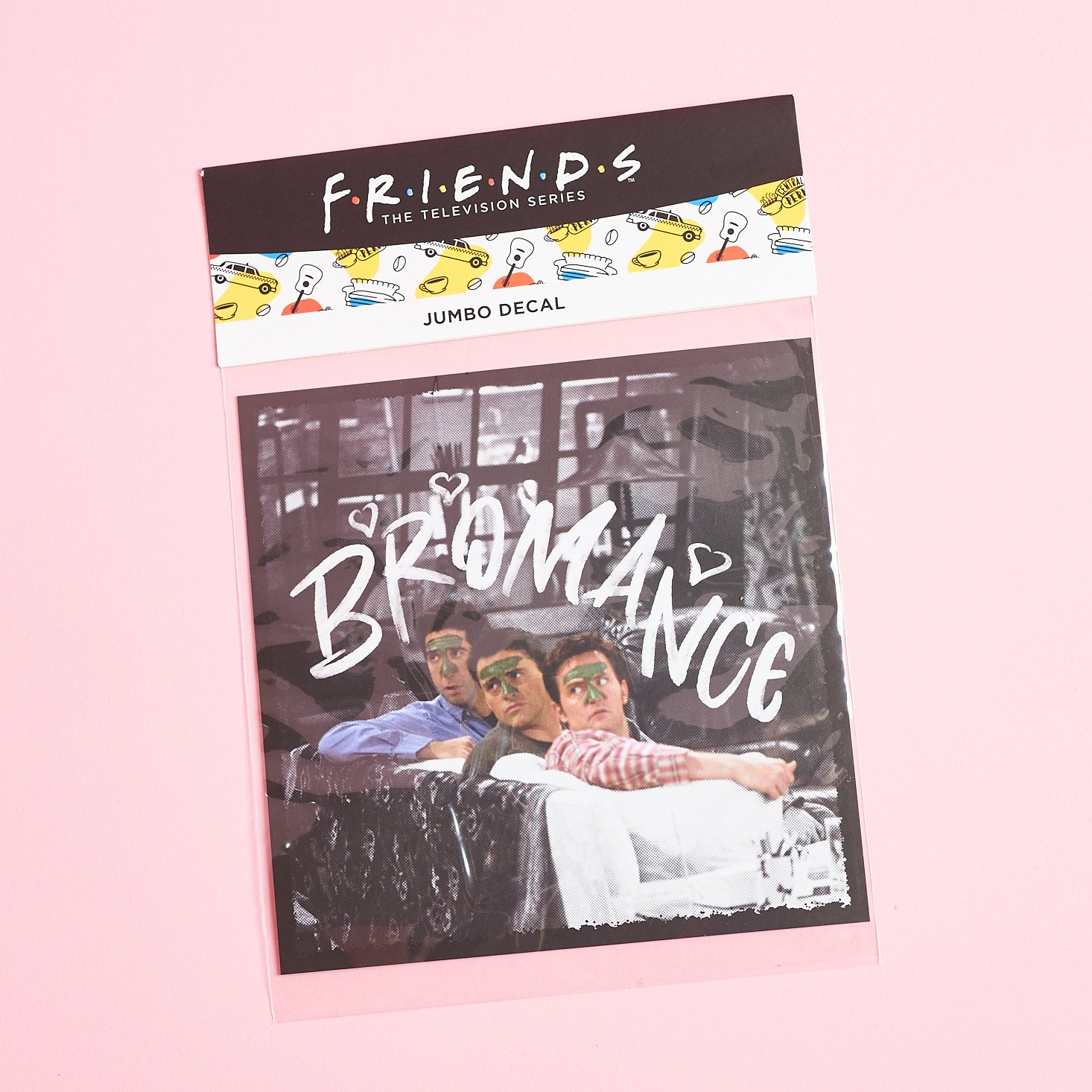 Friends bromance jumbo decal in package