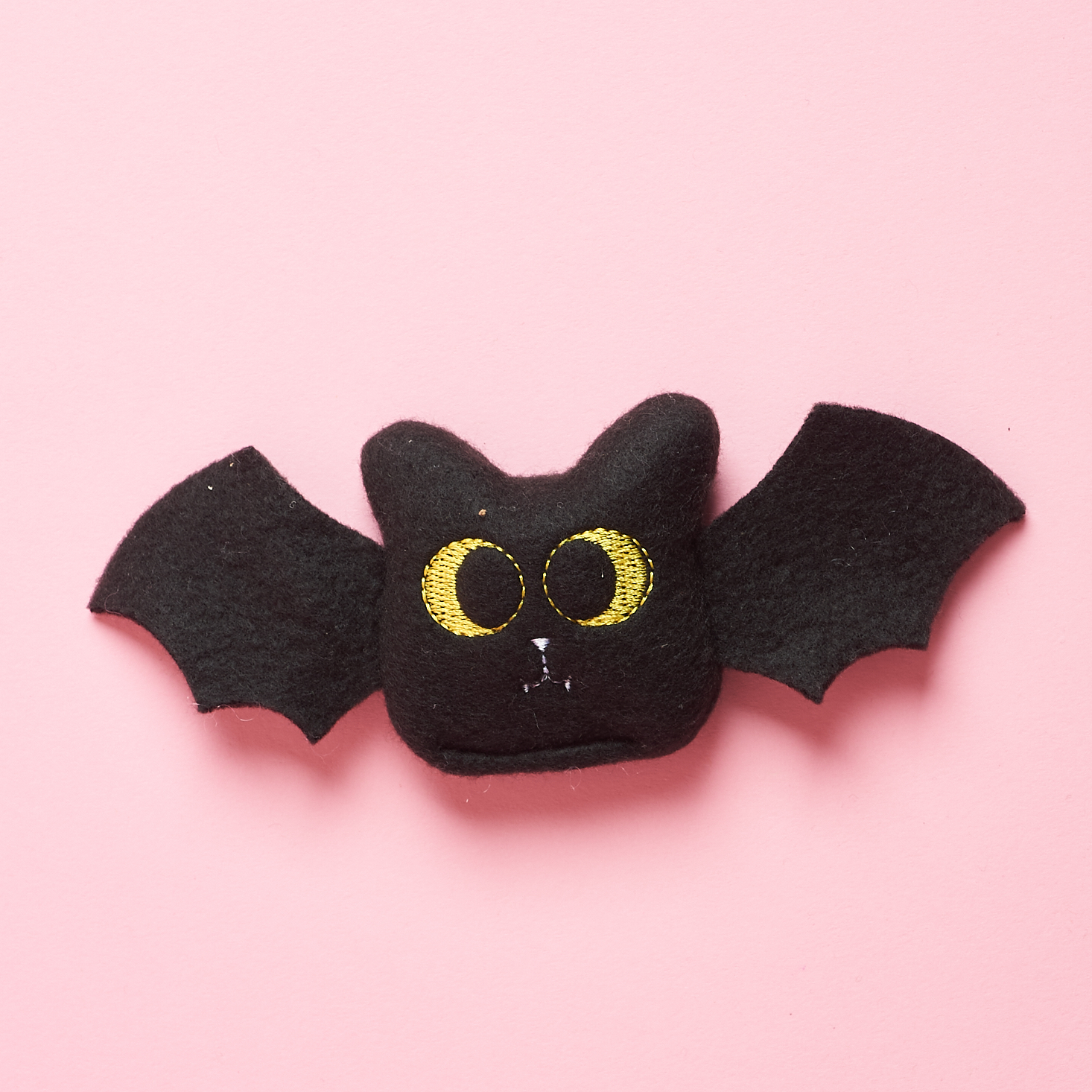 black bat catnip toy