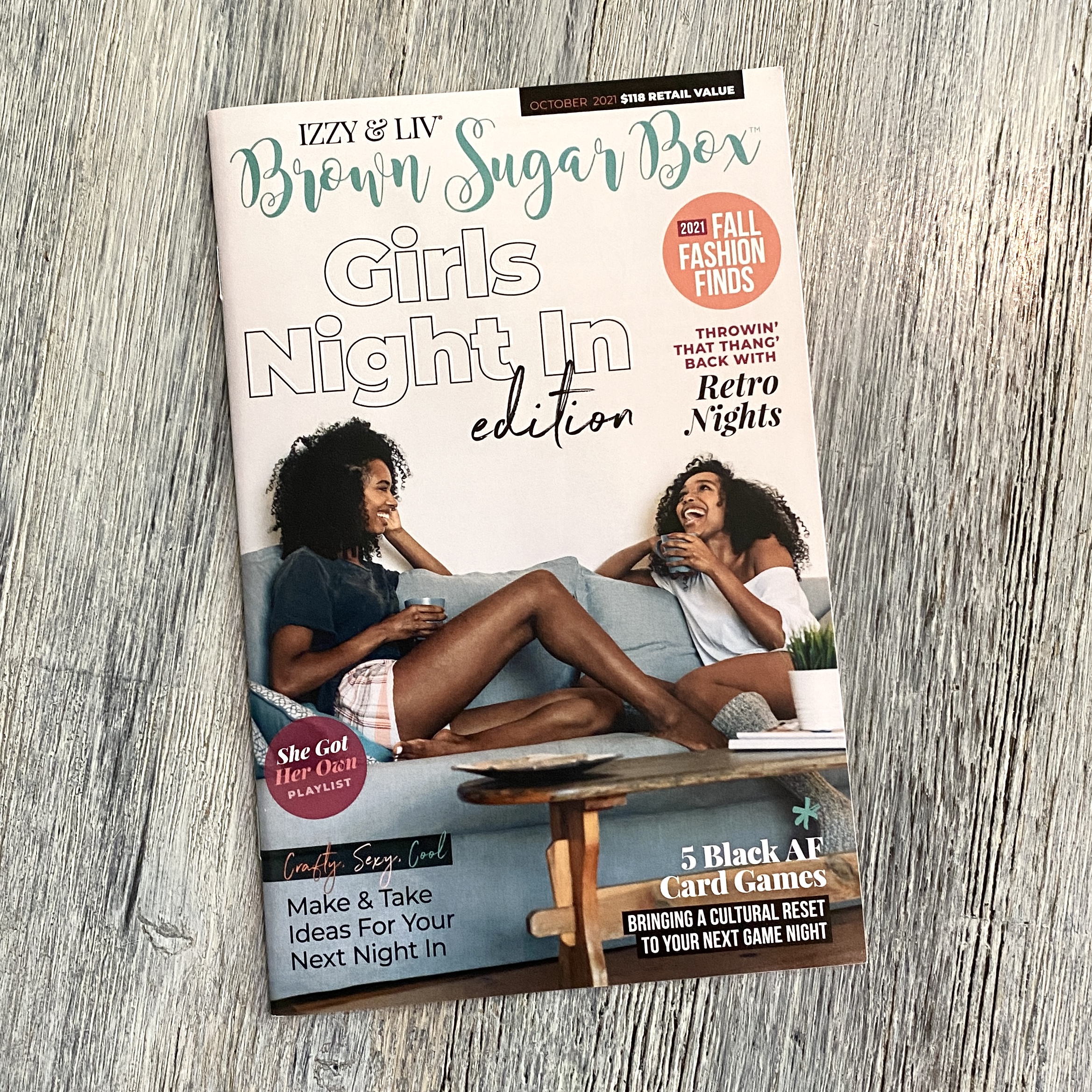 Front of Magazine for Brown Sugar Box October 2021