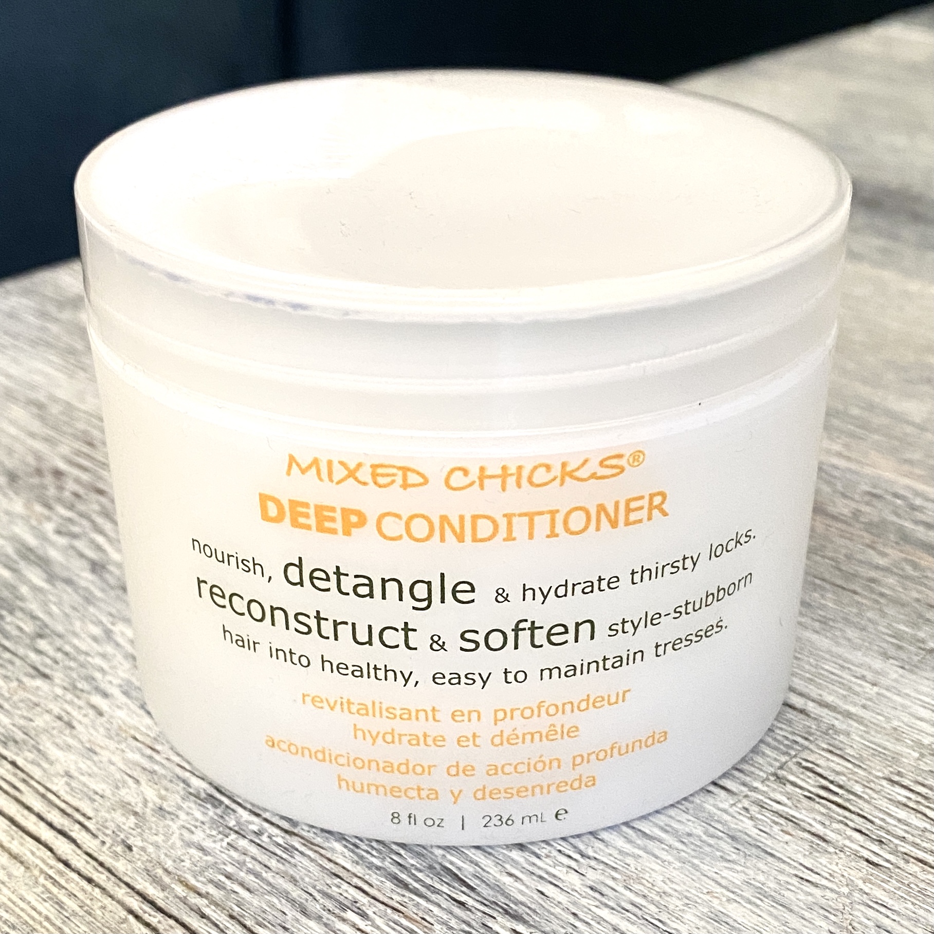 Front of Mixed Chicks Deep Conditioner for Cocotique October 2021