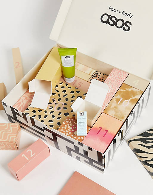 Beauty products included in ASOS 2021 Holiday Advent Calendar