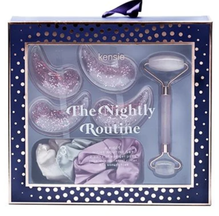 the nightly routine box with night time items in it