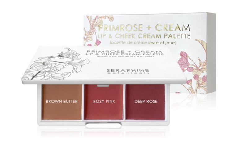 Seraphine Botanicals Primrose + Cream - Lip & Cheek Cream Palette