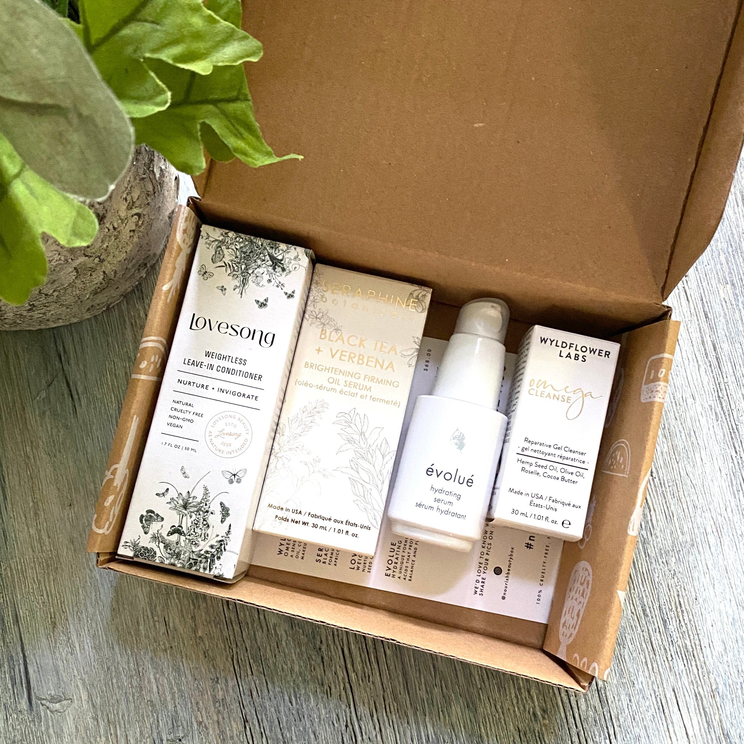 Open Box for Nourish Beauty Box November 2021