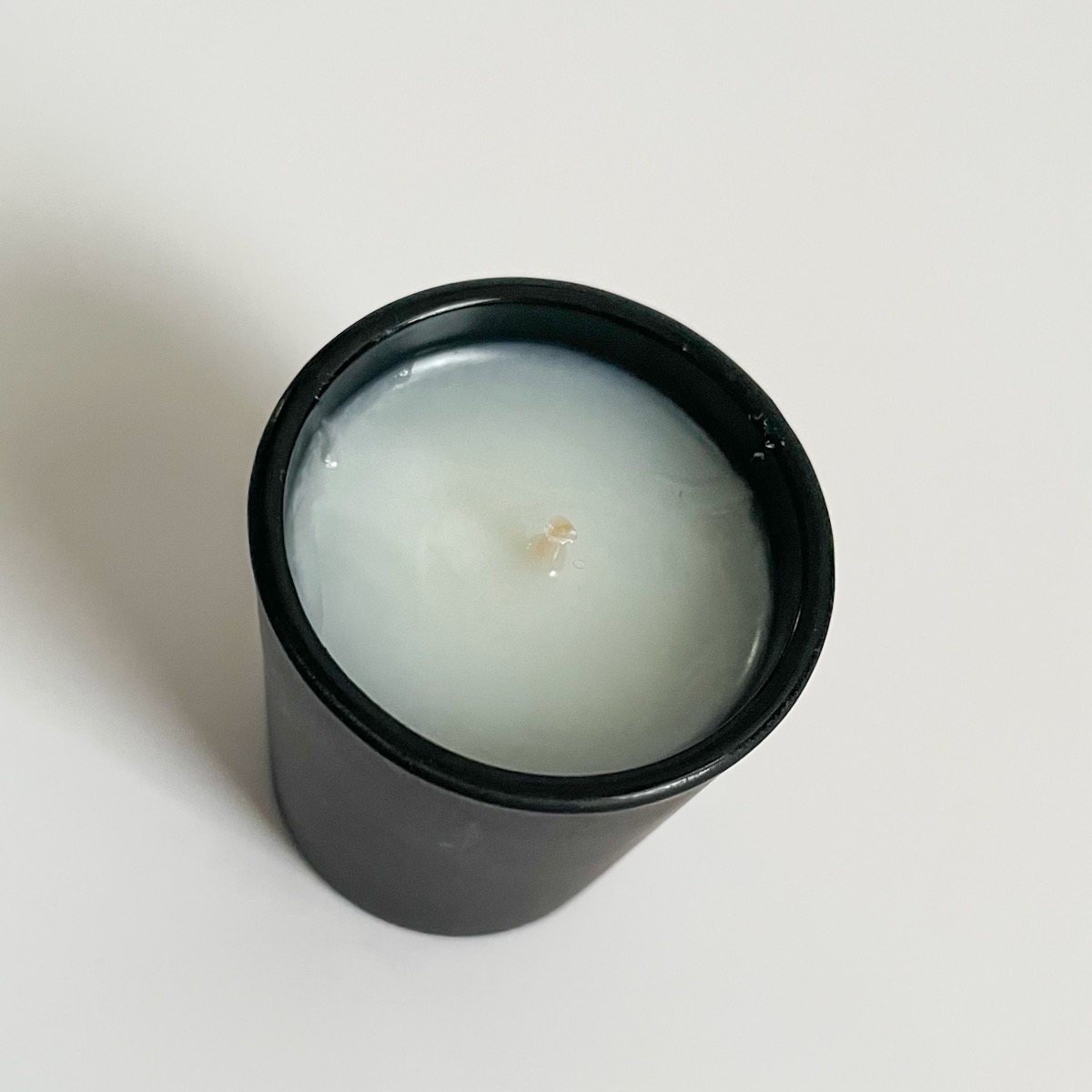 top of candle with nest paper wrapper removed