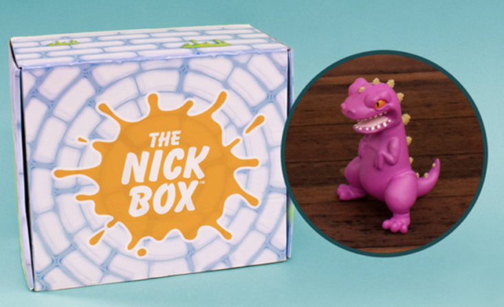 the nick box and reptar toy