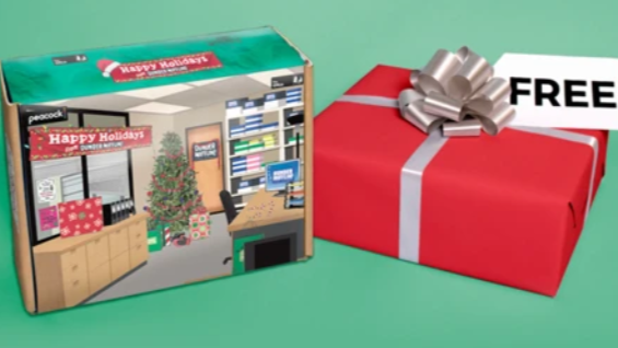 photo of The Office Winter 2021 Box and red gift