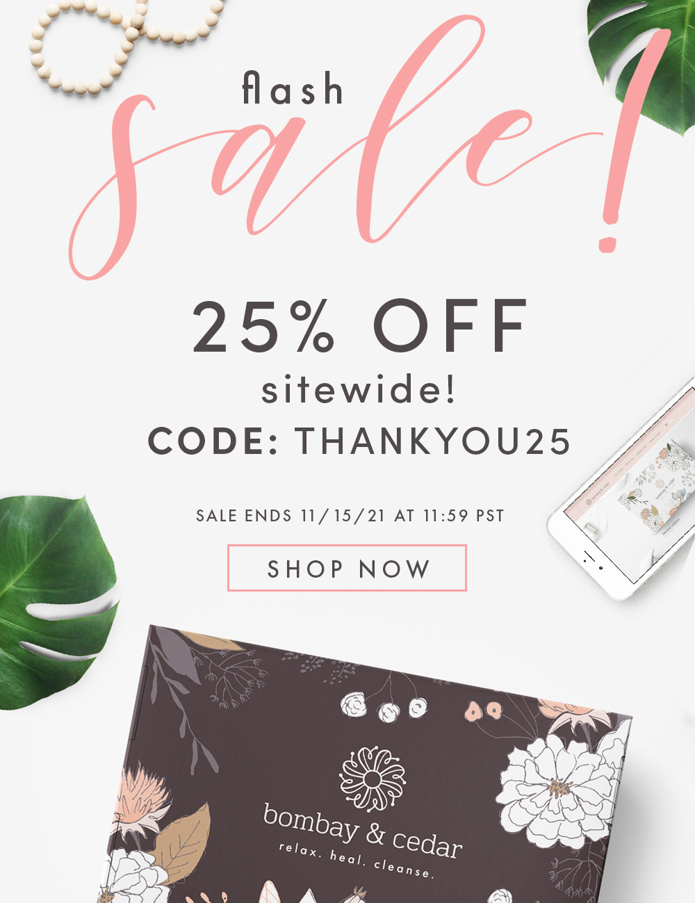 Bombay & Cedar Flash Sale: Get 25% Off Sitewide