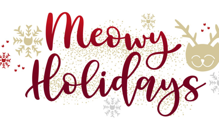 Meowy Holidays graphic