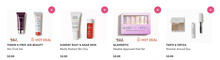 ipsy glam bag flash sale