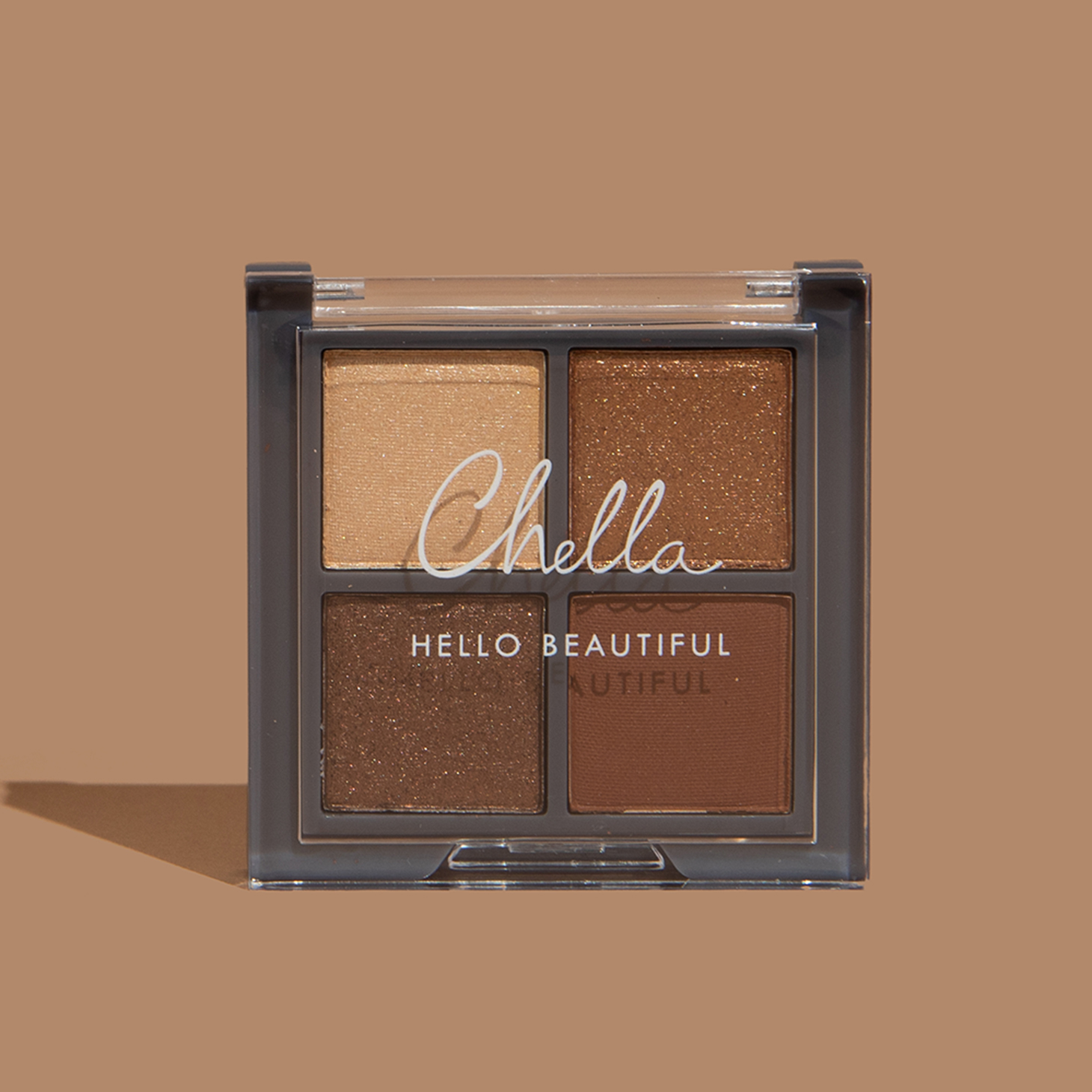 Front of Chella Hello Beautiful Palette for Glossybox November 2021