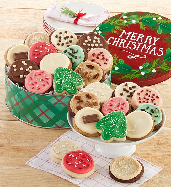 Cheryl's Cookies Christmas theme