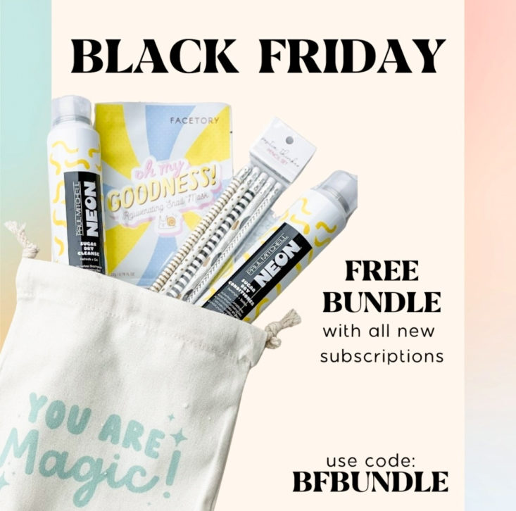 Strong Selfie Black Friday bundle on pastel background