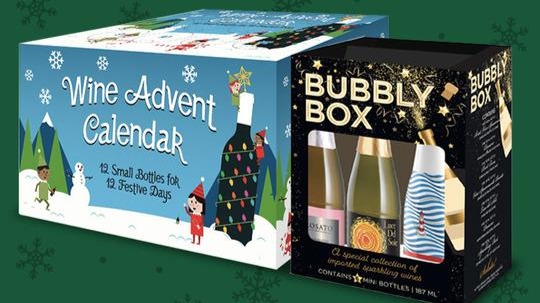 sip & savor photo of Bubbly Box 6 pack and Wine Advent Calendar