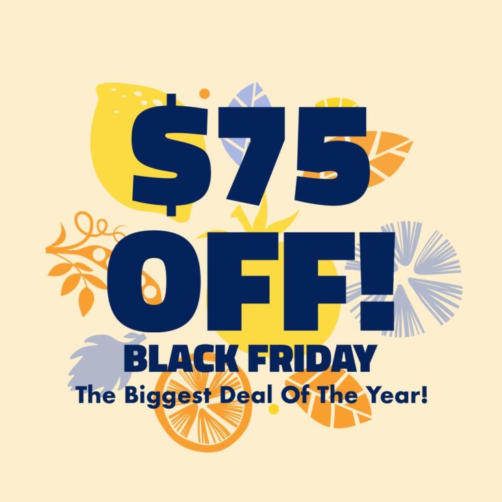 Vegancuts $75 off Black Friday deal.