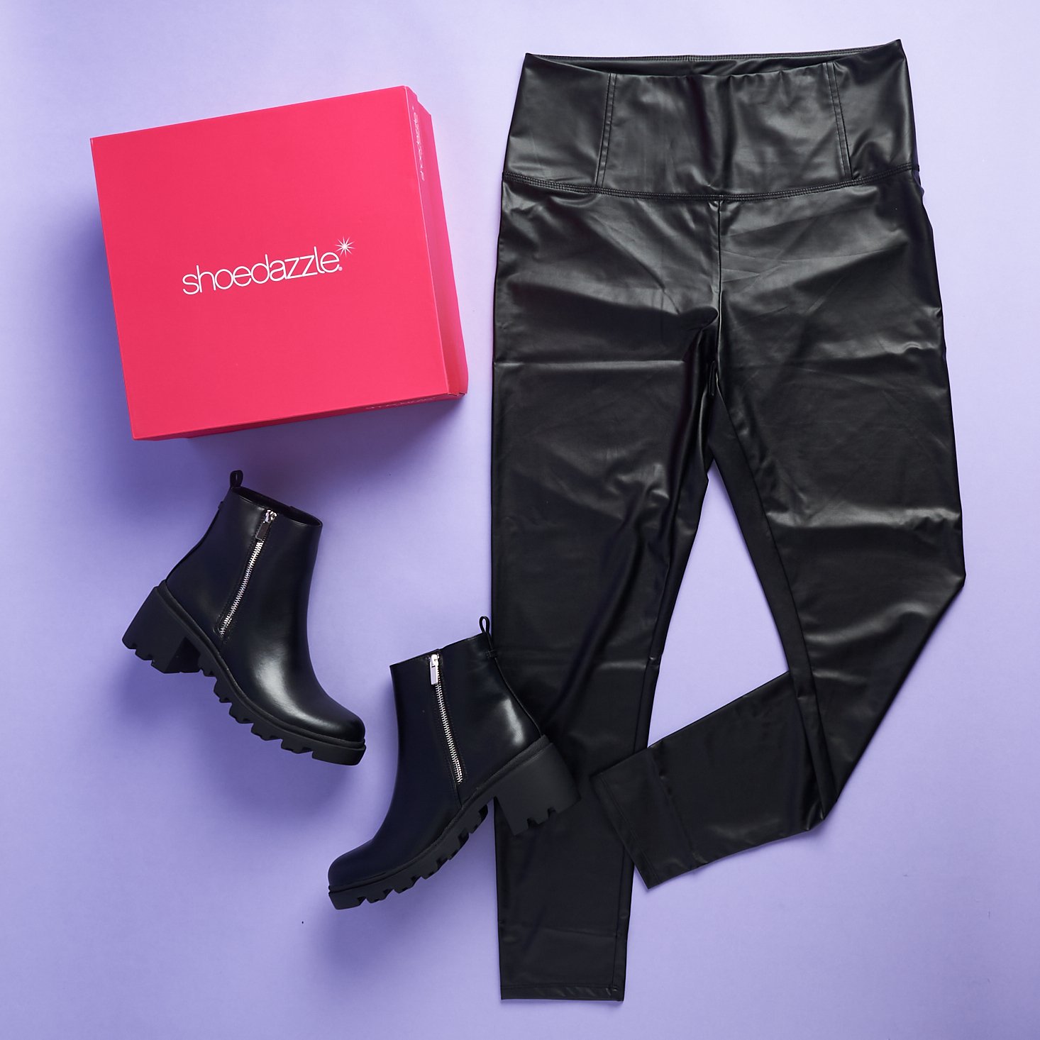 ShoeDazzle Plus Faux Leather Pants Boots Review Coupon MSA