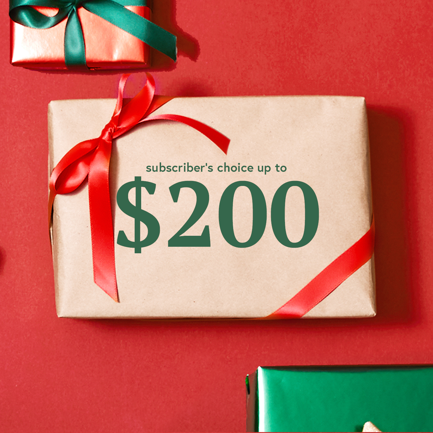 12 Days of Gratitude and Giving: Win a Subscription of Your Choice (Up to $200)