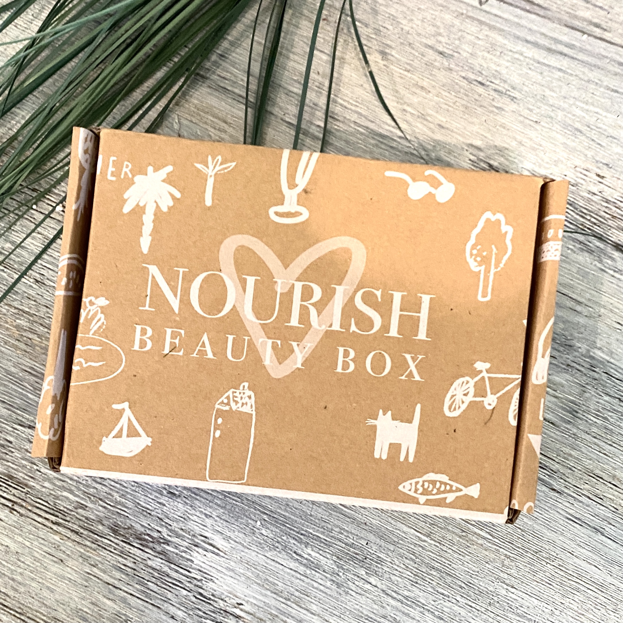 Box for Nourish Beauty Box December 2021