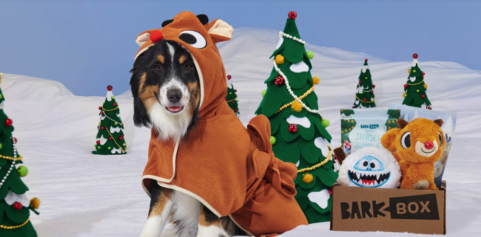 Barkbox Holiday 2021 Deal: Double First Box Free + Rudolph Red Nosed Reindeer Box