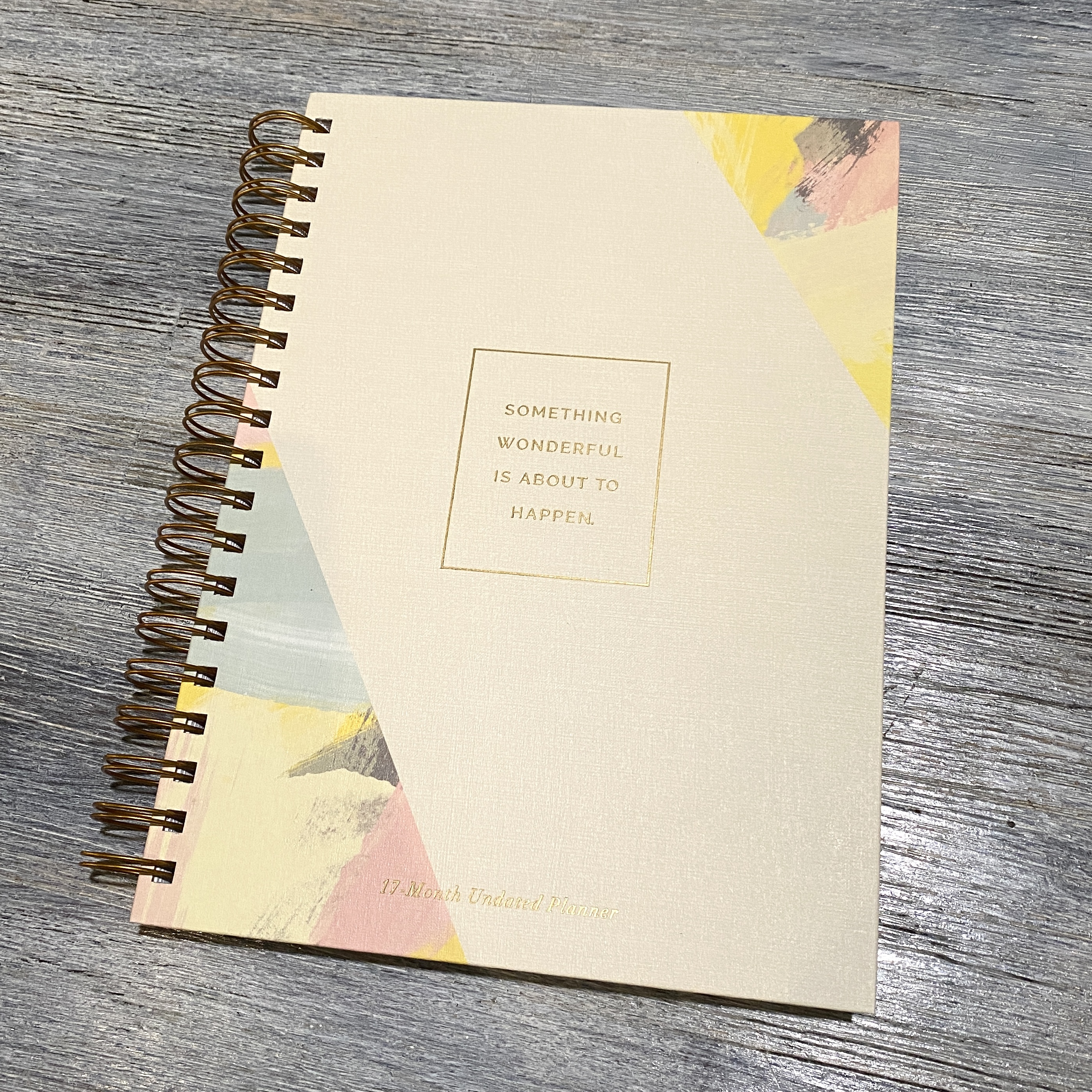 Front of Compendium 17-Month Undated Planner for Bombay and Cedar Lifestyle Box September 2021