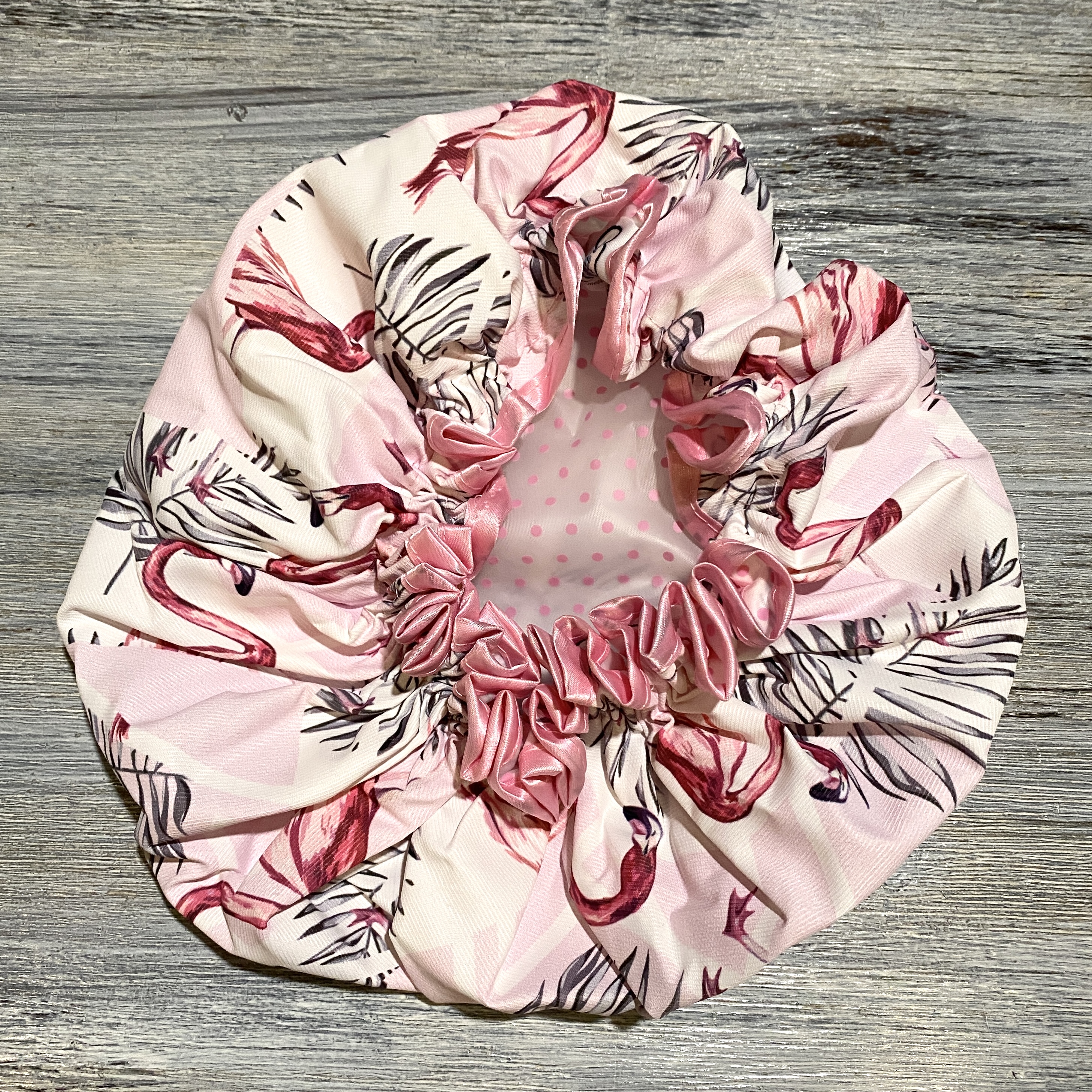 Bottom of The Vintage Cosmetic Company Shower Cap for Bombay and Cedar Lifestyle Box September 2021
