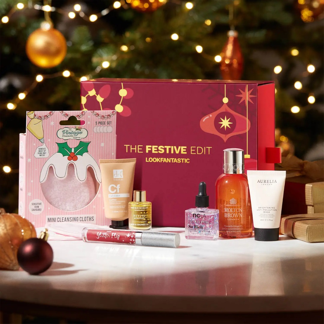 LOOK FANTASTIC Festive Edit Holiday 2021 Limited Edition Box Full Spoilers