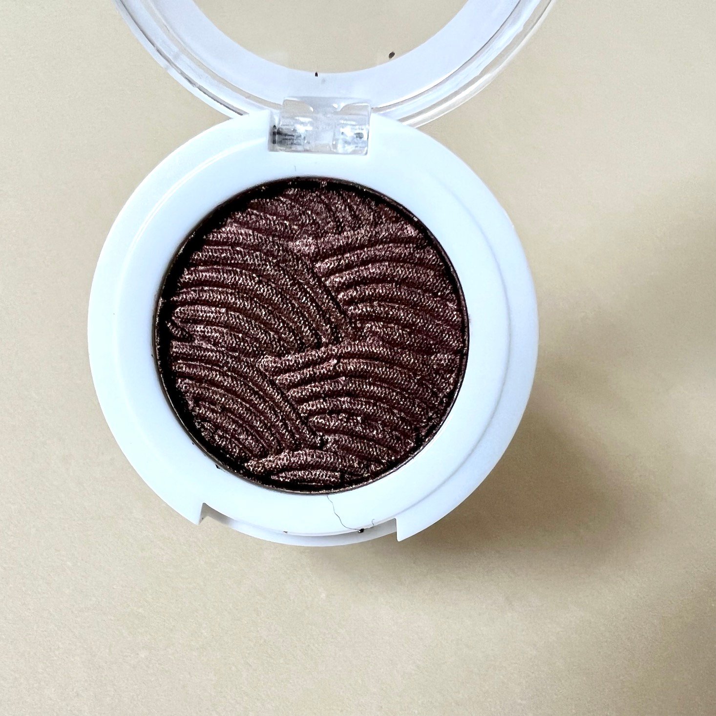 deep brown metallic eyeshadow