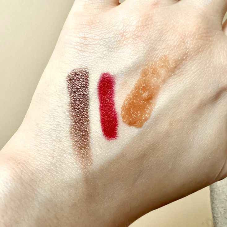 makeup swatches