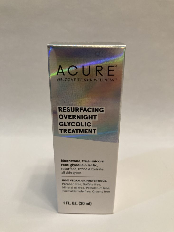 ACURE resurfacing overnight glycolic treatment'