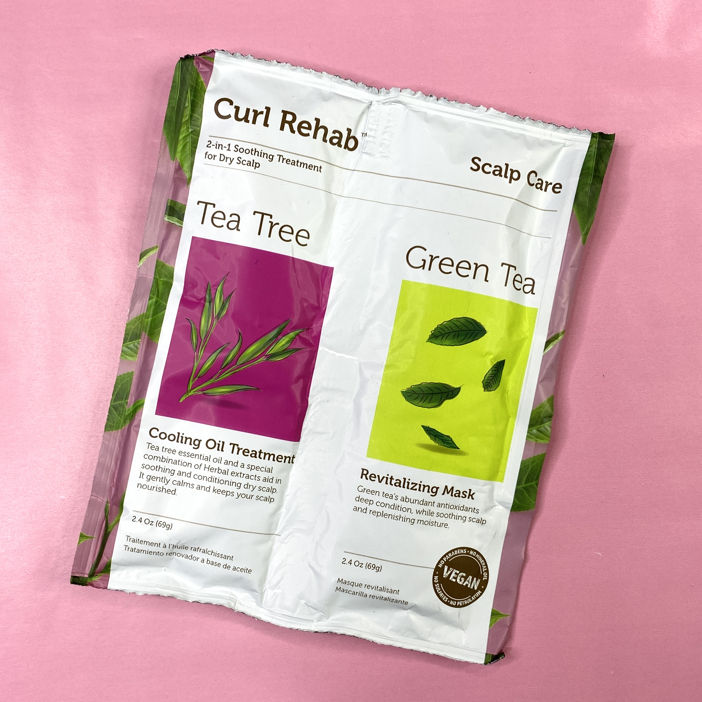 Front of Curl Rehab Scalp Care Tea Tree Oil and Green Tea Renewing Mask for InStyle x Astrology Zone - The Cosmic Collection - Water