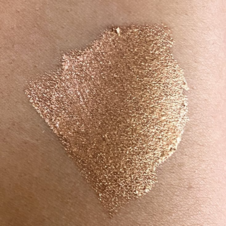 Swatch of ELF Cosmetics Liquid Metallic Eyeshadow in Meteor for InStyle x Astrology Zone - The Cosmic Collection - Water