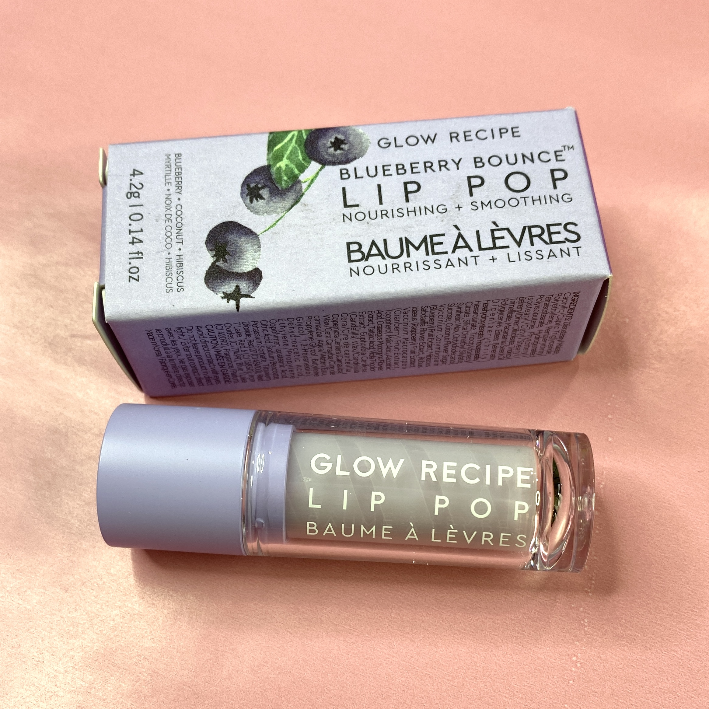 Front of Glow Recipe Lip Pop in Blueberry Bounce for InStyle x Astrology Zone - The Cosmic Collection - Water
