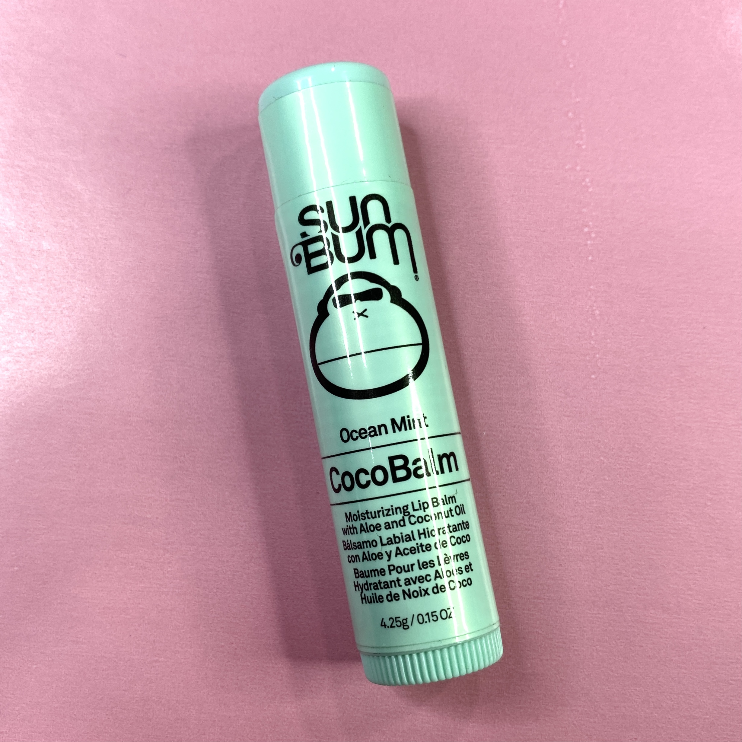 Front of Sun Bum CocoBalm Moisturizing Lip Balm in Ocean Mist for InStyle x Astrology Zone - The Cosmic Collection - Water
