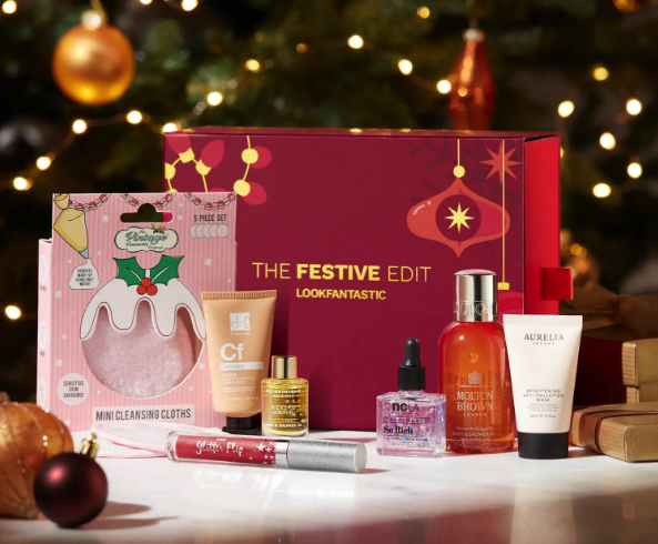 Look Fantastic Beauty Box Sale: Get $5 off the $35 Lookfantastic Festive Edit Beauty Box (worth $117) When You Subscribe 3, 6, or 12 months