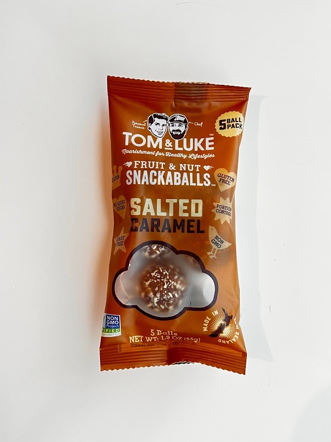 salted caramel snackballs packet