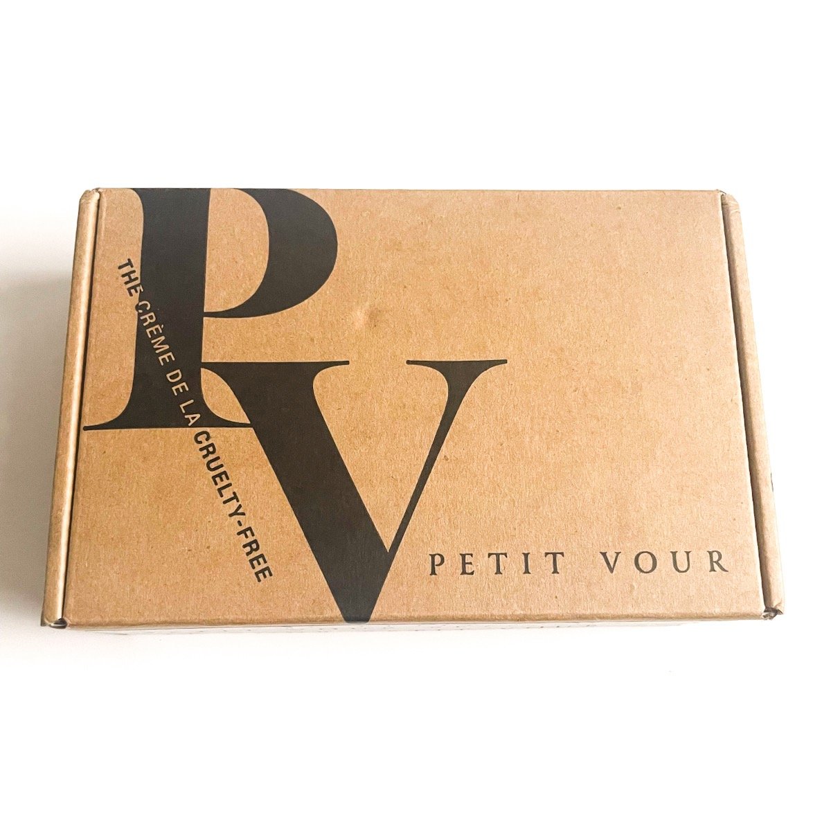 brown Kraft box with pv logo