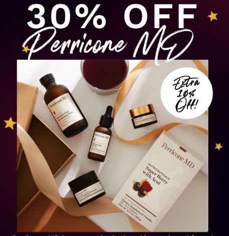 Look Fantastic Holiday Sale: Take 30% + Extra 10% Off On Perricone MD Skincare + Free US Shipping On $35+ Orders