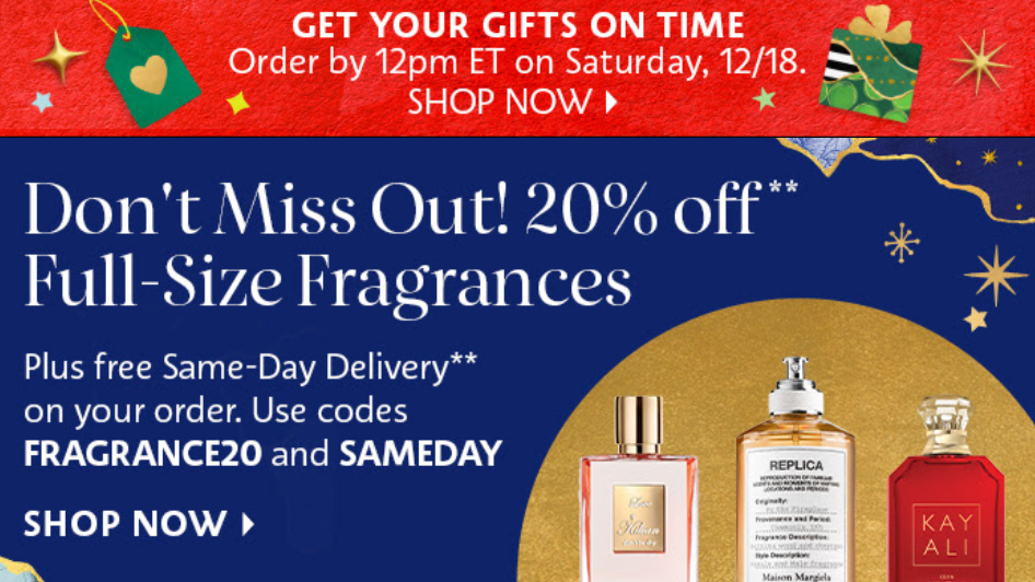 Sephora Holiday 2021 Sale Get 20 Off FullSize Fragrances and Free