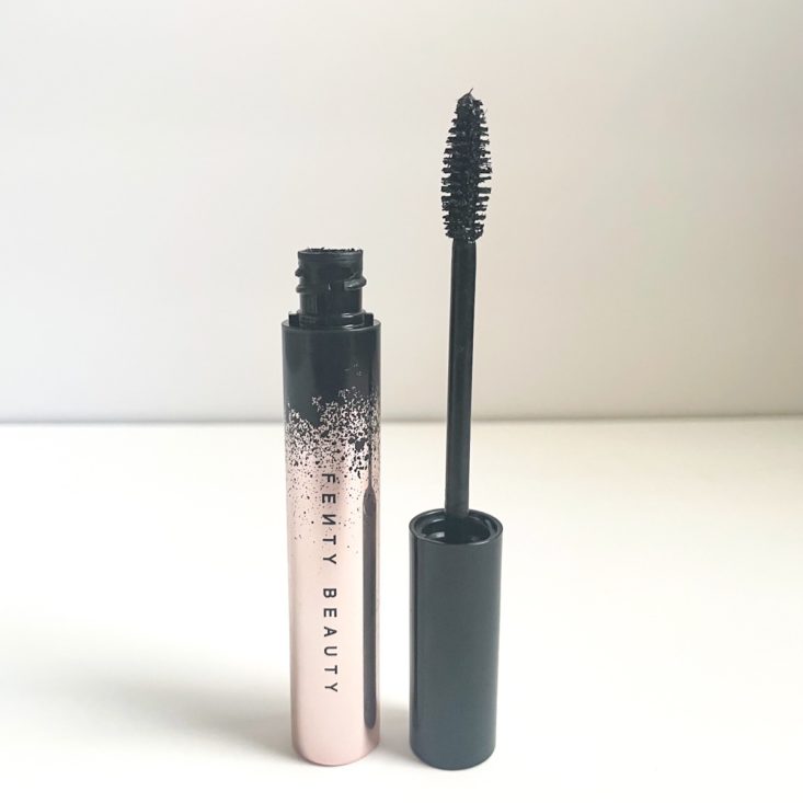 rose gold and black mascara, opened