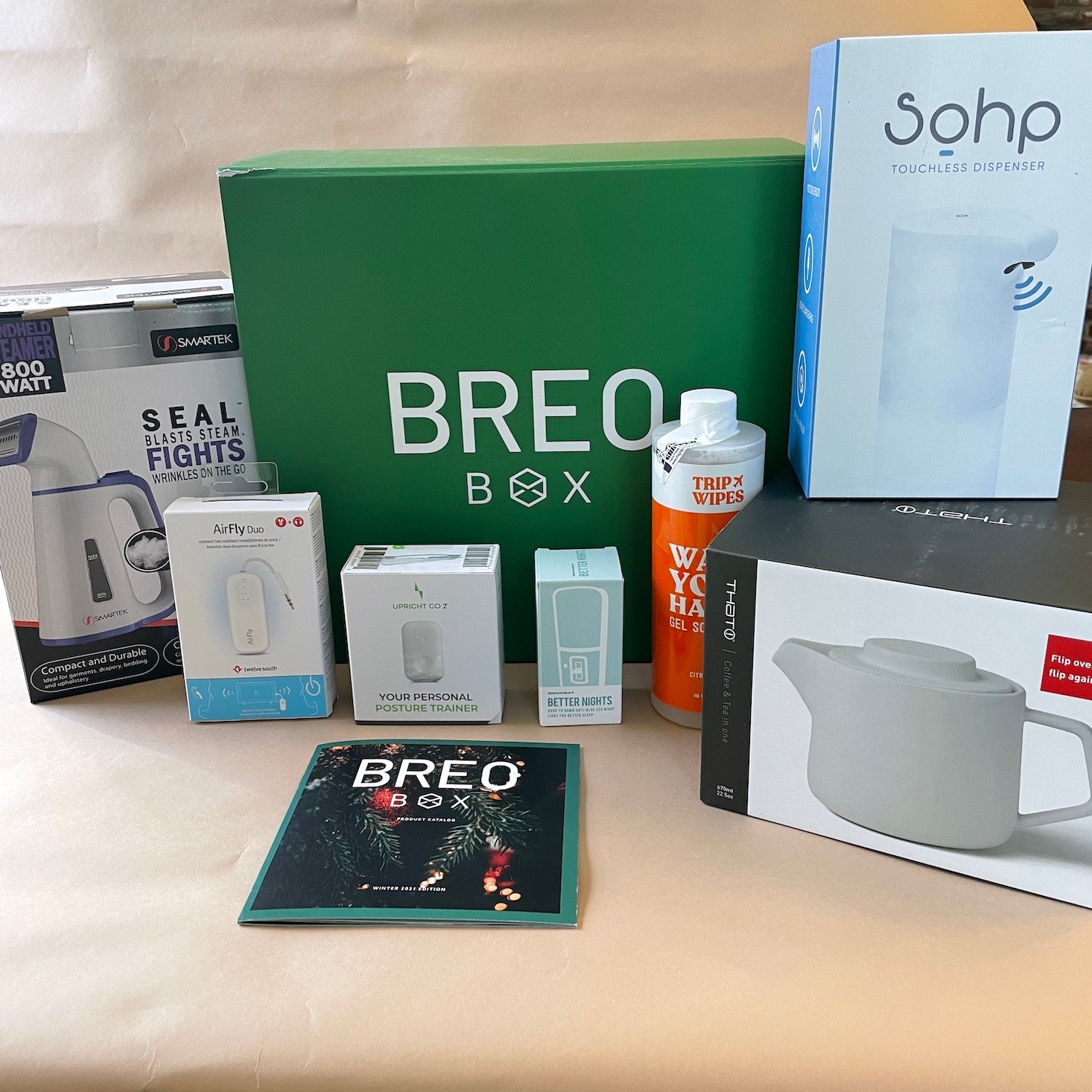 All items from BREO BOX Winter 2021