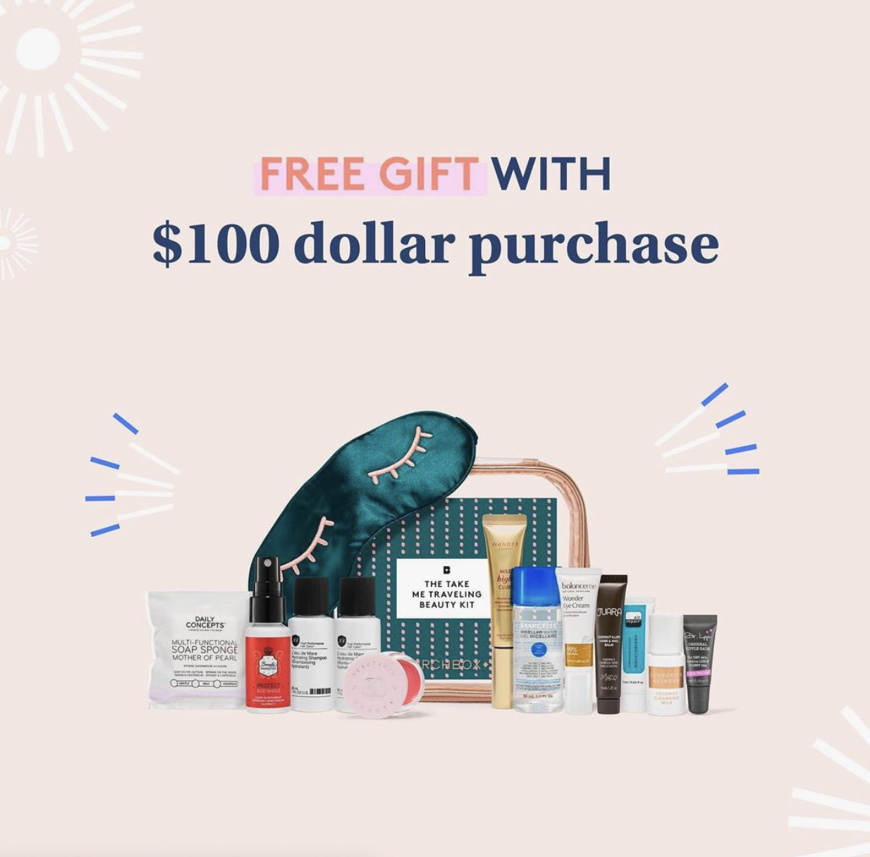 Birchbox Deal: Get Free Gift with $100 Dollar Purchase
