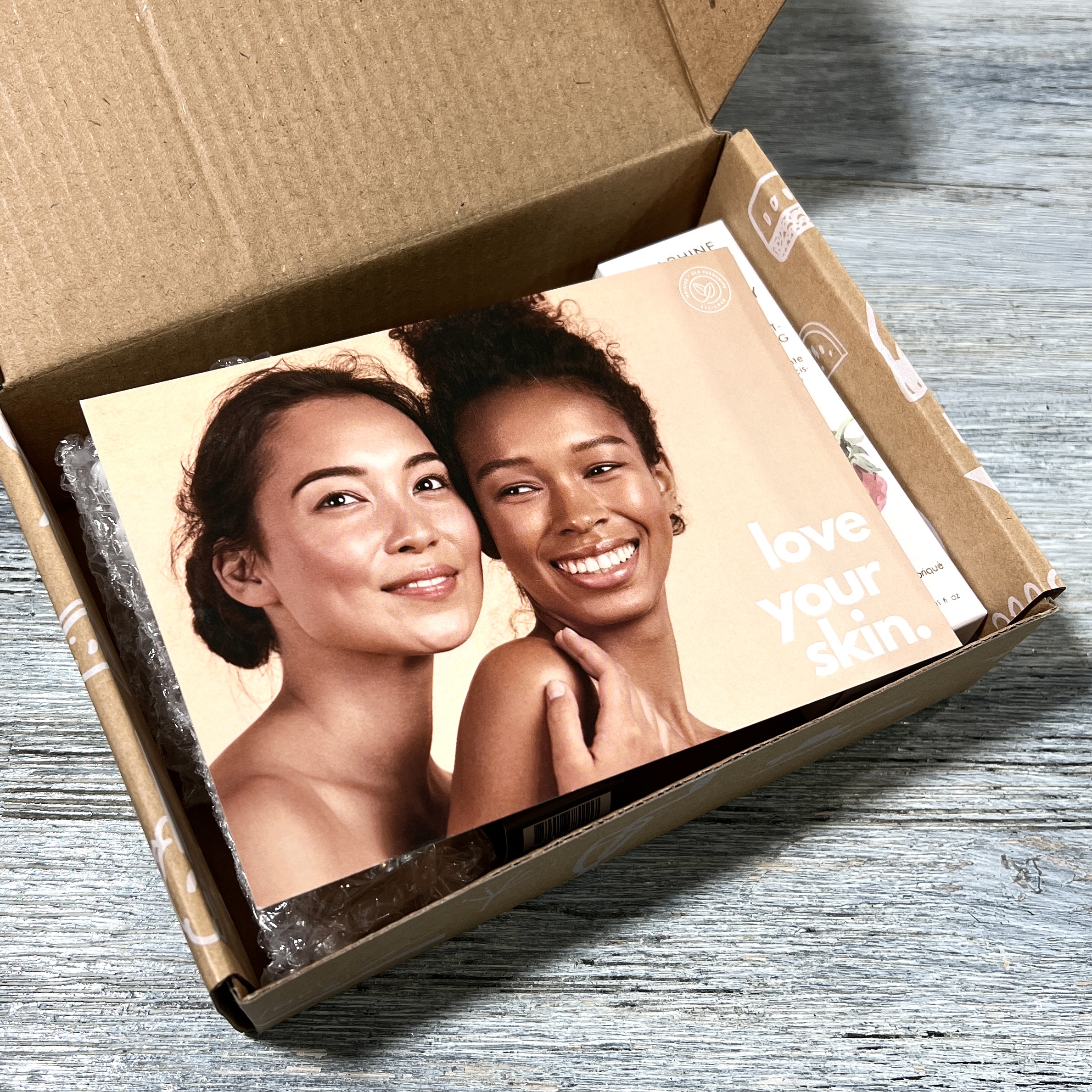 Open Shot of Box for Nourish Beauty Box January 2022