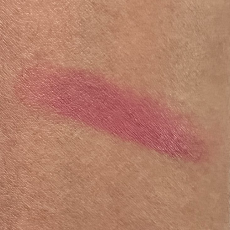 Swatch of Nourish Naturals Creamy Vegan Stain in Sangria for Nourish Beauty Box January 2022