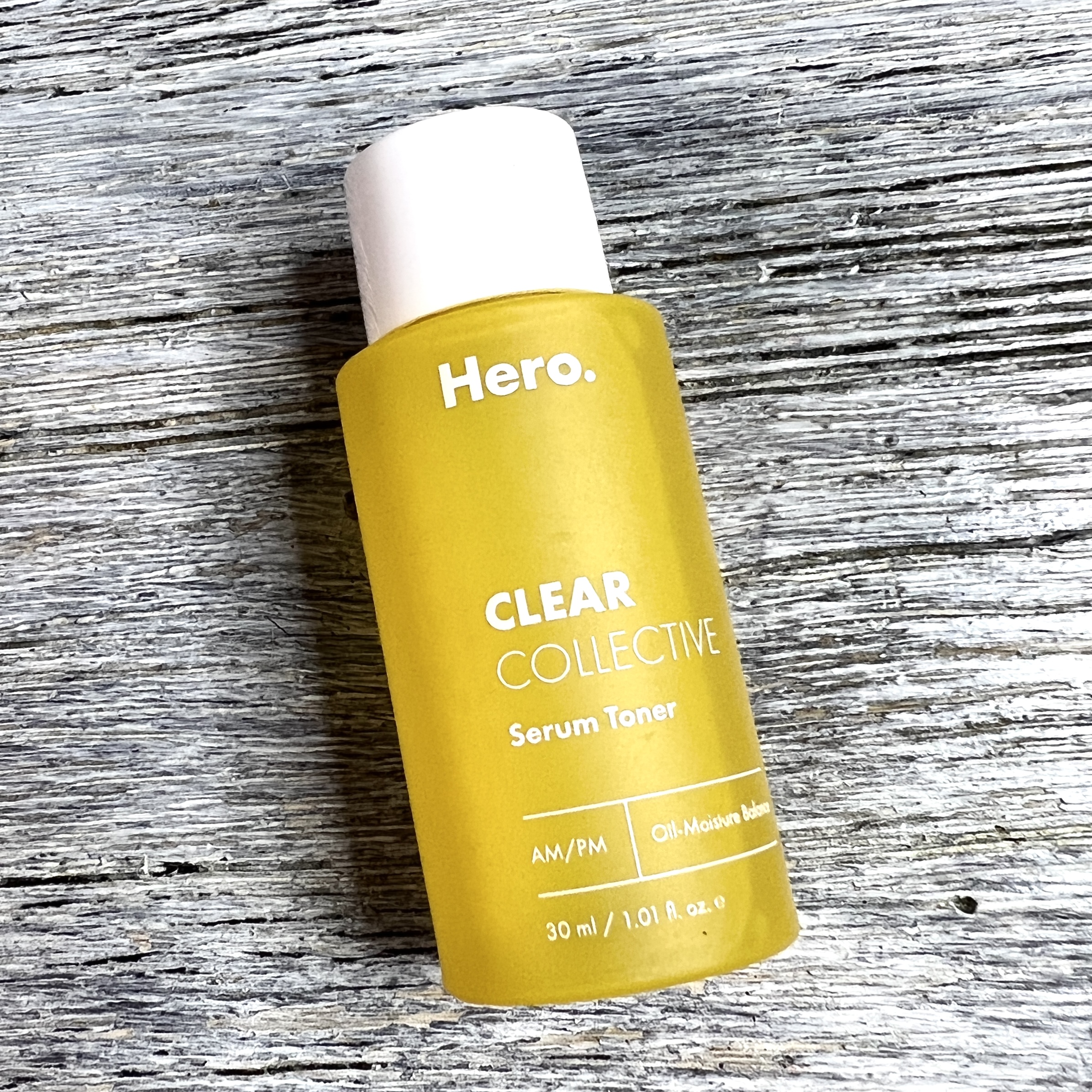 Front of Hero Clear Collective Serum Toner for Birchbox December 2021