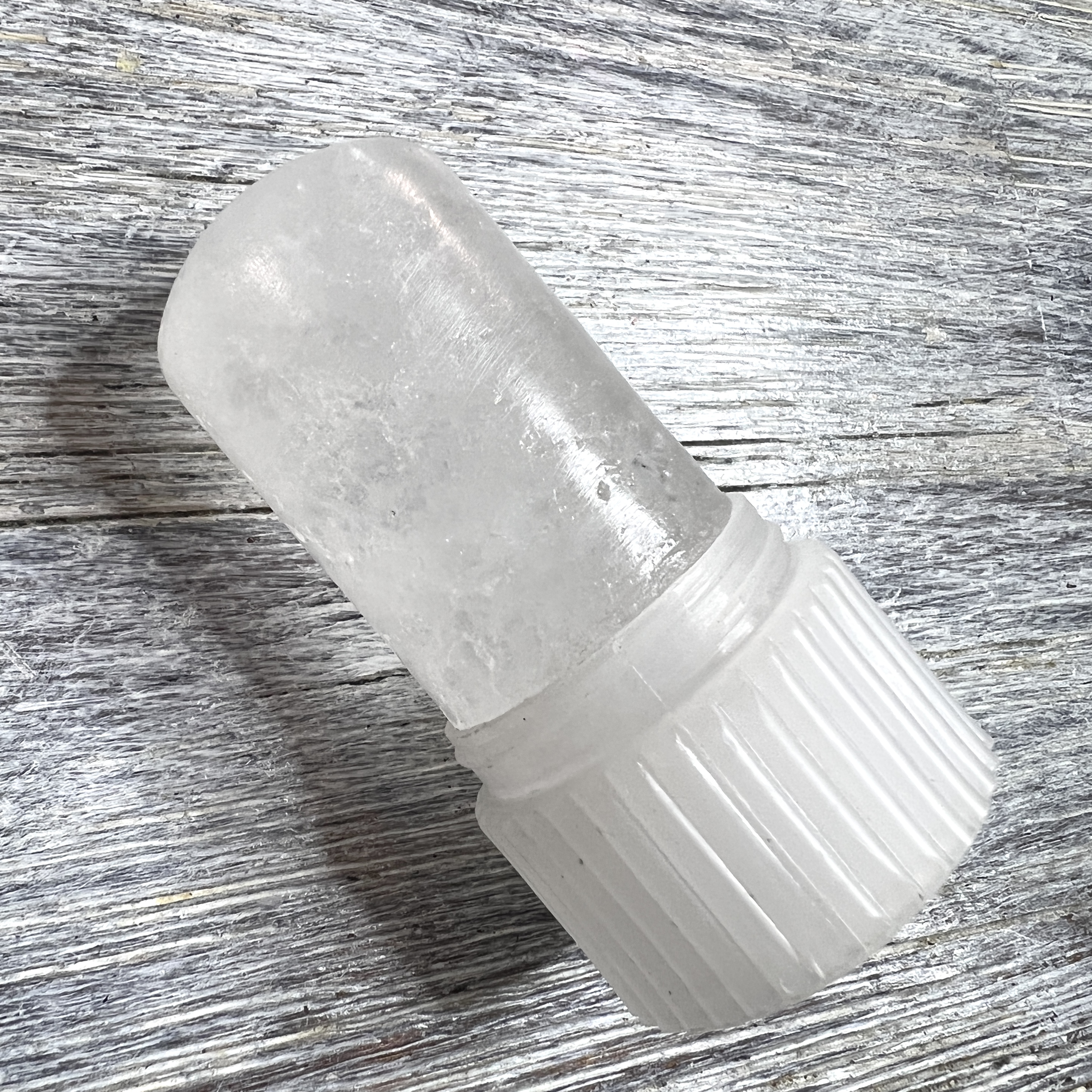 Closeup of Thai Crystal Deodorant for The Beauty Box by Bombay and Cedar November 2021